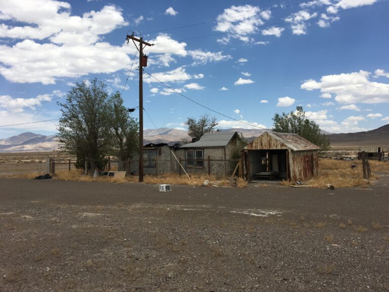 Mina Nevada Ghost town beauty under Pilot Mountains